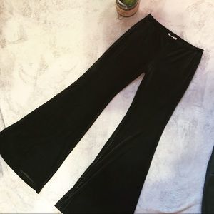 band of gypsies BRAND NEW Black Flare Hippie Pants velvet